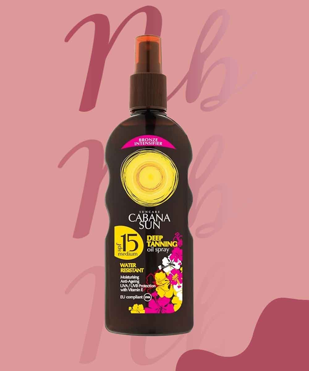 CABANA SUN DEEP TANNING OIL SPF15 SPRAY 200ML