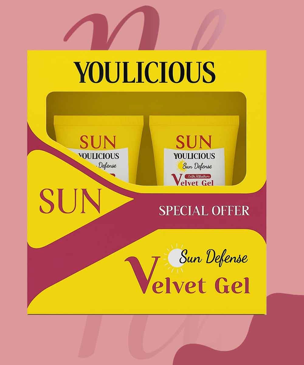 YOULICIOUS SUN VELVET GEL SPF50 40ML 1+1OFFER